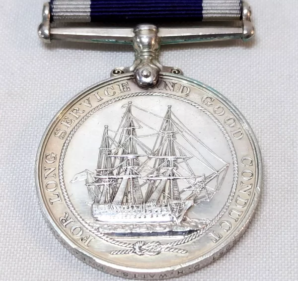 Norway 1940 WW2 Royal Navy Long Service Medal Royal Marine Watts HMS Valiant 22051 D.H. WATTS. MNE. R.M.