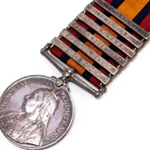 Queens South Africa Medal Eatough 1st Loyal North Lancashire Regiment pre WW1 4642 PTE J. EATOUGH. 1ST L.N. LANC. REGT.