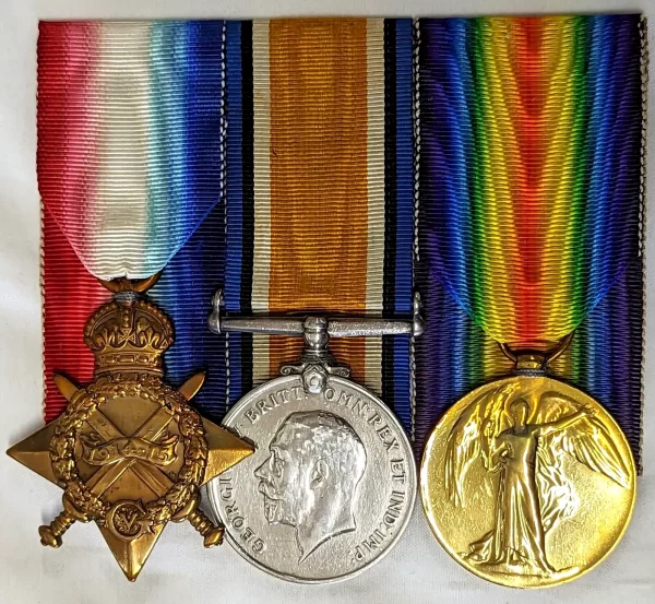 WW1 Australian Navy medals 4038 L.V. Johnston Papua New Guinea HMAS Fantome 1914 - 15