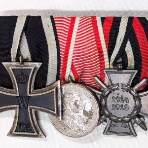 WW1 German Iron Cross Austria Bravery Medal in silver War Honour service medals