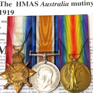 WW1 HMAS Australia mutiny Pioneer East Africa Navy medals Stoker O'Donnell RAN