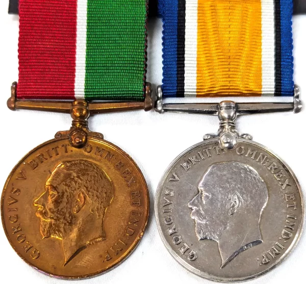 WW1 Mercantile Marine war medals to William Hall Roberts From Durham City