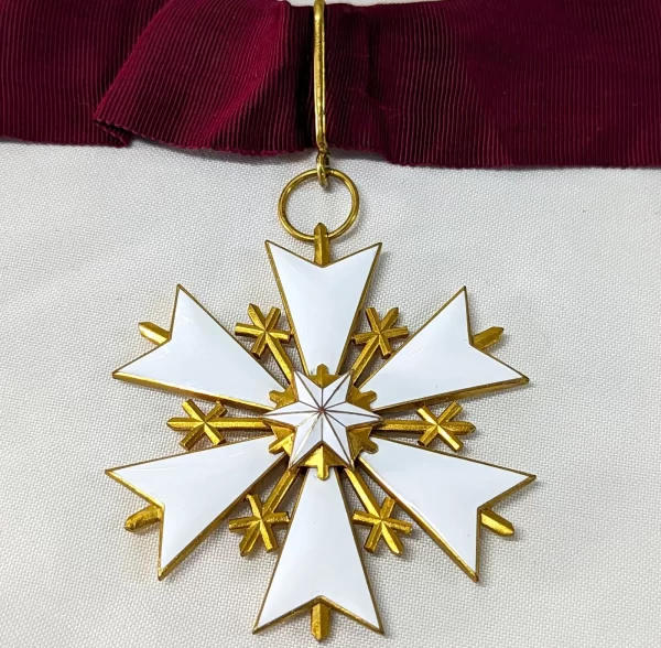 WW1-WW2 Estonia Republic Order of the White Star Commander's neck Badge medal