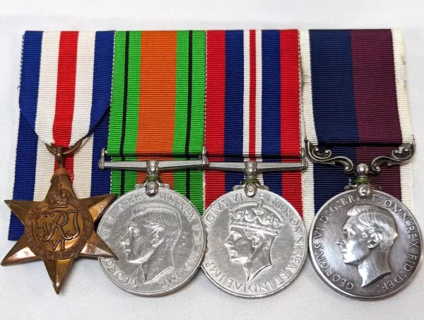 WW2 Royal Air Force Long Service medals 514784 SGT. H.I.F. THOMSON served Germany RAF