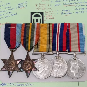 WW2 Royal Australian Navy medals S/6642 D.P.WILLMOTT