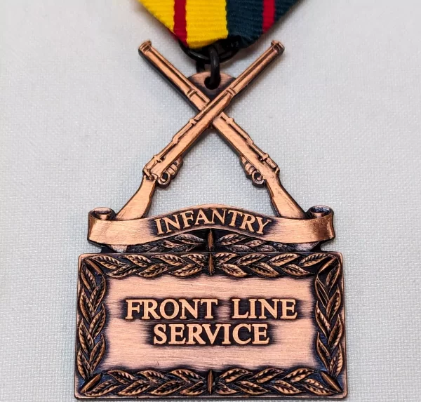 AJ Parkes made Australian Infantry Front Line Service medal