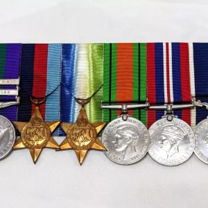 Royal Air Force WW2 Palestine Malaya RAF aircrew medals 517157 Flight Sergeant Arthur Spanner