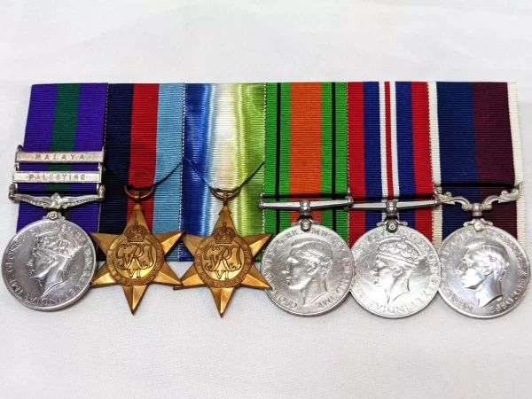 Royal Air Force WW2 Palestine Malaya RAF aircrew medals 517157 Flight Sergeant Arthur Spanner