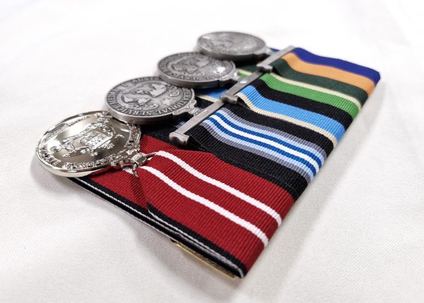 AUSTRALIAN OPERATIONAL SERVICE MEDAL & AUS DEFENCE MEDAL REPLICA SERVICE GROUP- BORDER PROTECTION, GREATER MIDDLE EAST & CT/SR - Image 2