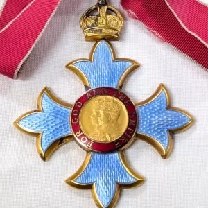 WW2 era CBE Order of the British Empire (Commander) neck badge medal