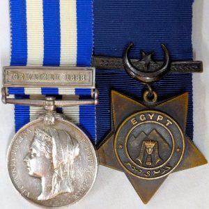 2nd King's Own Scottish Borderers Egypt & Khedive's Star medals British Army