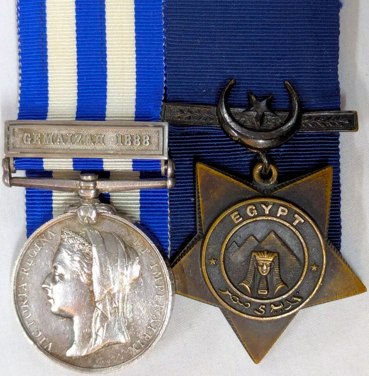 2nd King's Own Scottish Borderers Egypt & Khedive's Star medals British Army