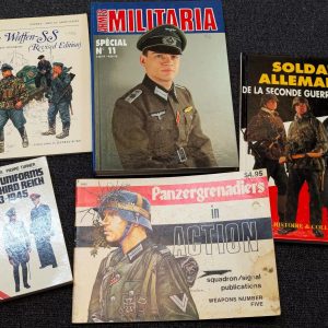 5 X WW2 GERMAN HISTORY & UNIFORM, BADGES, MEDALS REFERENCE BOOKS