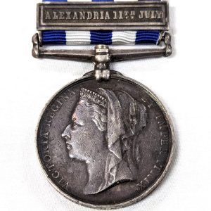 British Egypt 1880's campaign medal for bombardment of Alexandria 11th July 1882