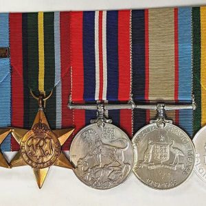 HMAS Canberra sunk Battle of Salvo Island WW2 Australian Navy medals Dunn RAN