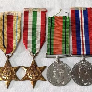Ox & Bucks Tunisia, Salerno Italy Burma & WW2 medals Holdsworth British Army
