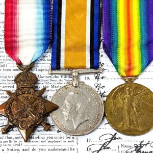 POW Gheluvelt 2nd Bn Welsh Regiment 1914 Star medals Hughes WW1 Prisoner of War