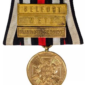 Pre WW1 Germany/France 1870 War combattants medal bar