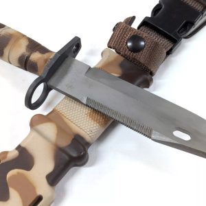 Rare 2000’s U.S. 82nd Airborne M9 Lan-Cay knife in desert camouflage