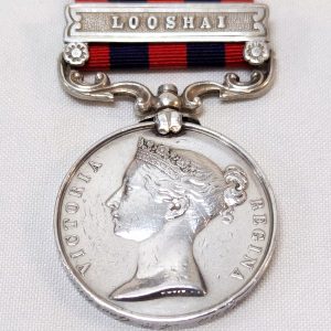 Rare 4th Goorkha Regiment India General Service Medal with Looshai clasp