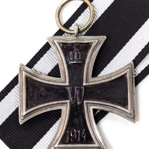 Rare CD .800 marked silver WW1 German Iron Cross 2nd Class medal