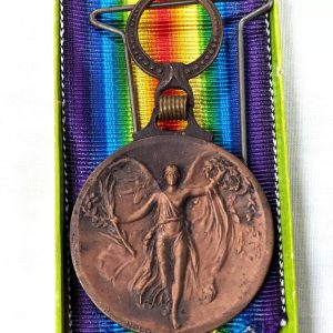 Rare WW1 Greek Victory Medal with Paris jeweler box of issue