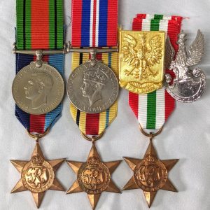 Rare WW2 British Polish Carpathian Brigade medals British Army ex Foreign Legion