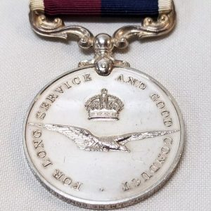 Royal Air Force Long Service Medal Sgt John Morton McDonald post WW2 RAF