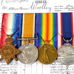 Royal Navy WW1 Battle of Jutland HMS Orion medals Wooley who also served in WW2
