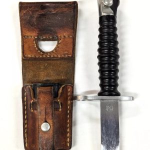 SWISS ARMY 1957 MODEL BAYONET & SCABBARD KNIFE - EXCELLENT CONDITION