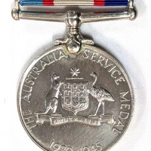 Unnamed WW2 military War Australia Service Medal 1939-45 army navy air force