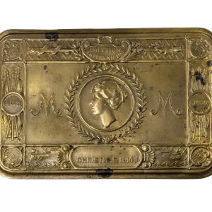 WW1 BRITISH AUSTRALIAN ARMY AND NAVY PRINCESS MARY GIFT TIN ANZAC GALLIPOLI
