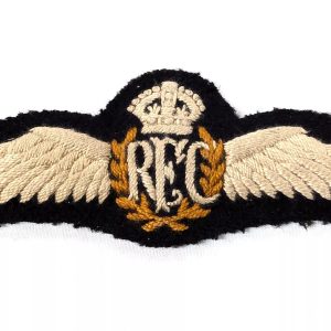 WW1 British Royal Flying Corps uniform pilot wings brevet badge 100% original