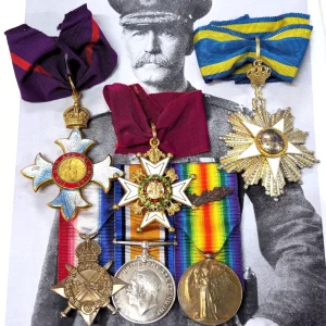 WW1 Gallipoli Chief Engineers Brigadier E M Stewart CB CBE medals British Army