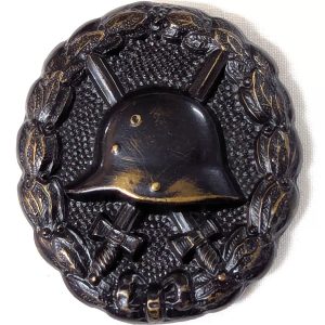 WW1 German Army Wound Badge in black for 1-2 wounds