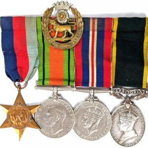 WW2 Norway wounded in action 1940 medals York & Lancaster Regiment Pte Crooks