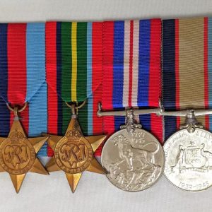 WW2 RAAF medals Flying Officer Yuile Royal Australian Air Force Headquarters
