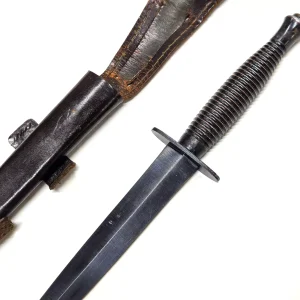 Post WW2 Royal Marine Commando dagger knife leather sheath William Rodgers Sheffield