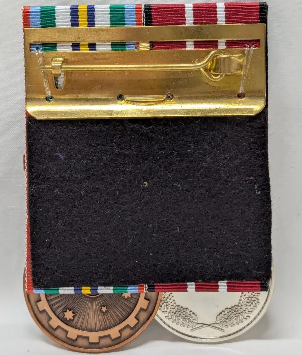 AUSTRALIAN NATIONAL SERVICE & DEFENCE MEDAL GROUP REPLICA ANZAC DAY MOUNTED - Image 3