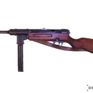 WW2 GERMAN MP41 SEMI AUTOMATIC MACHINE PISTOL GUN WITH WOODEN STOCK BY DENIX – 1124/C