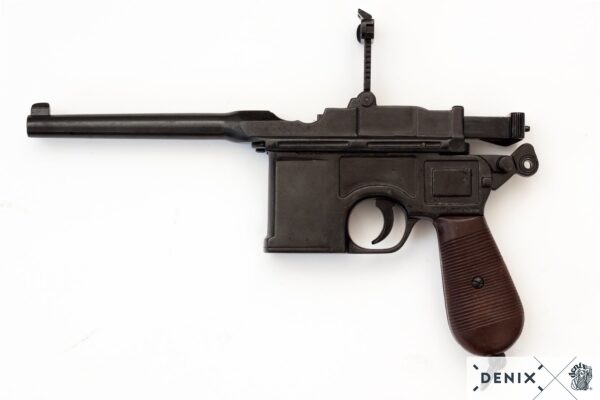 REPLICA DENIX WW1 WW2 GERMAN MAUSER MODEL 1896 C96 PISTOL 1024 - Image 3