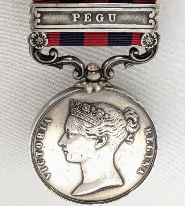India Medal Pegu Chief Boatswain Lock HMS Winchester Royal Navy Coast Guard