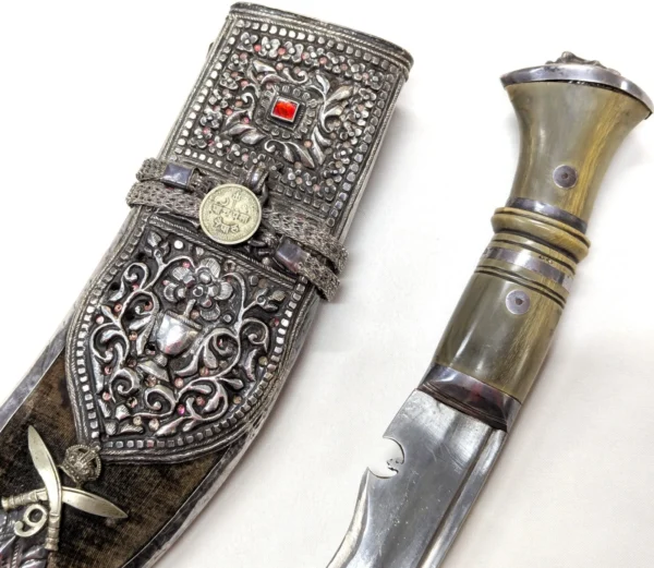 9th Gurkha Rifles ceremonial Kukri knife attributed General Jenkins Indian Army - Image 3