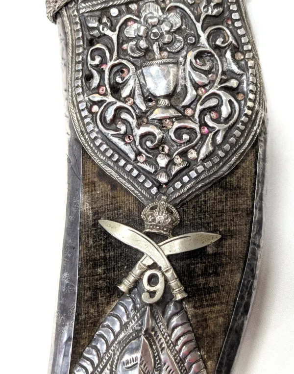 9th Gurkha Rifles ceremonial Kukri knife attributed General Jenkins Indian Army - Image 4