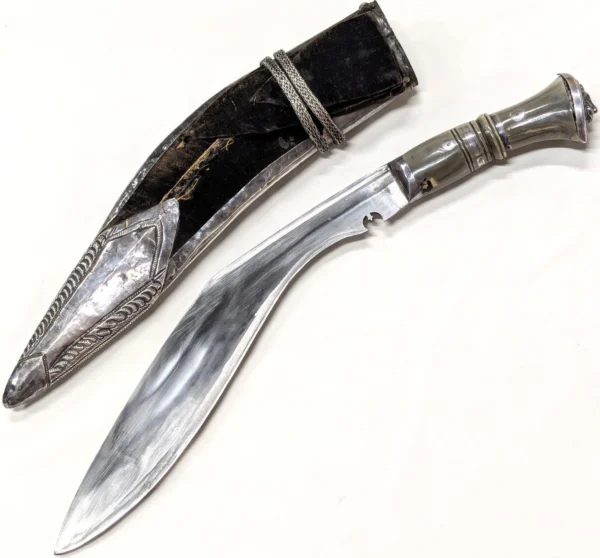 9th Gurkha Rifles ceremonial Kukri knife attributed General Jenkins Indian Army - Image 7