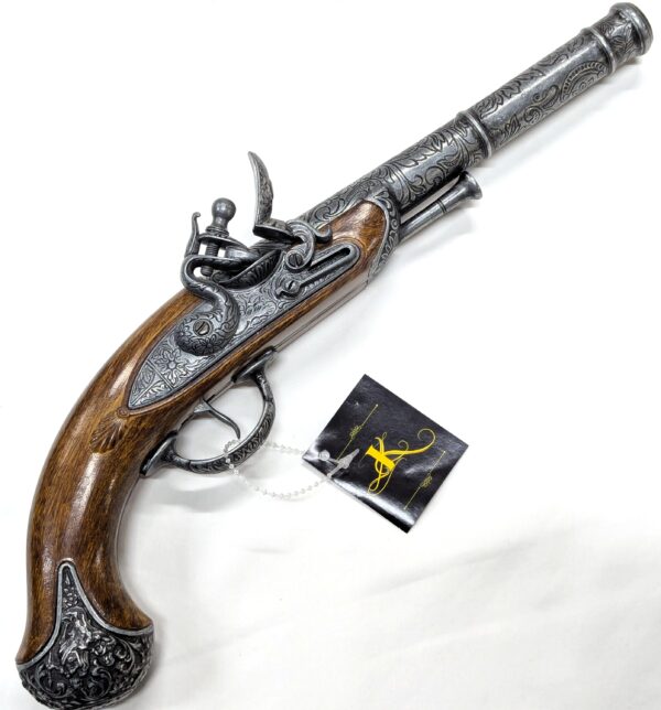 KOLSER REPLICA 1800s BRITISH LUCKNOW FLINTLOCK PISTOL 1113 - Image 2