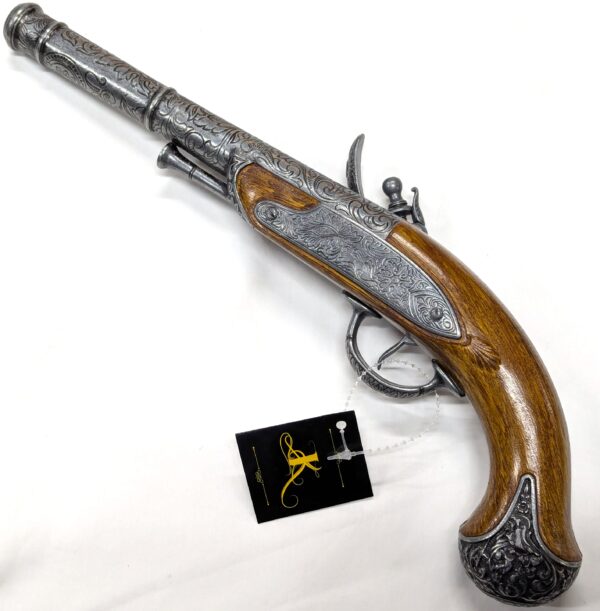 KOLSER REPLICA 1800s BRITISH LUCKNOW FLINTLOCK PISTOL 1113 - Image 5