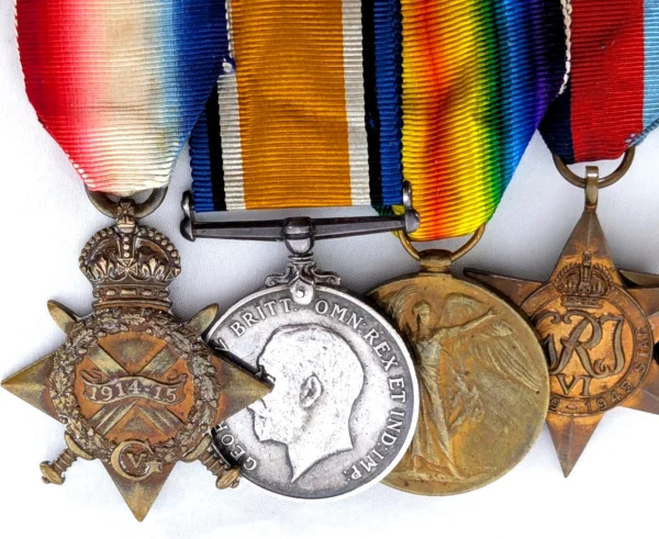 WW1 & KIA Dunkirk WW2 medals to Leading Signaller Woodroffe HMS Wakeful navy RN - Image 2