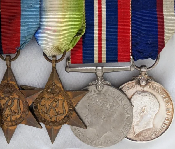 WW1 & KIA Dunkirk WW2 medals to Leading Signaller Woodroffe HMS Wakeful navy RN - Image 3