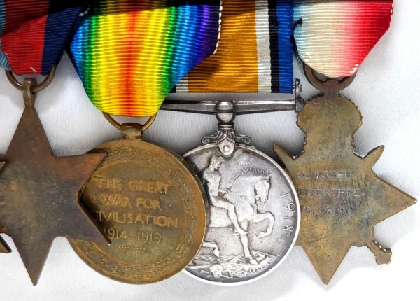WW1 & KIA Dunkirk WW2 medals to Leading Signaller Woodroffe HMS Wakeful navy RN - Image 5